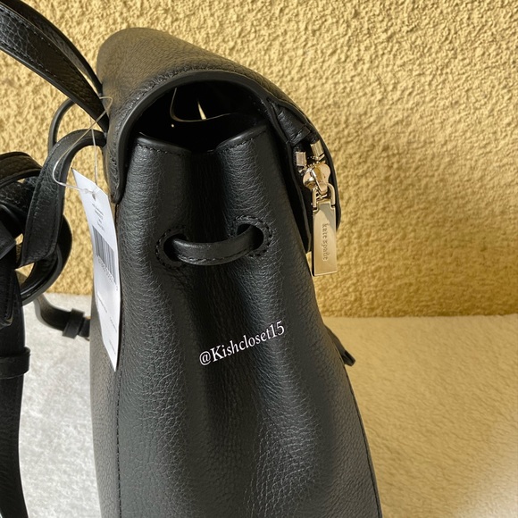 SOLD! NWT Kate Spade Leila Medium Leather Flap Backpack - Picture 6 of 17